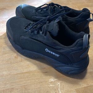 Icebug Women's Black 9.5 Studded Walking Shoes